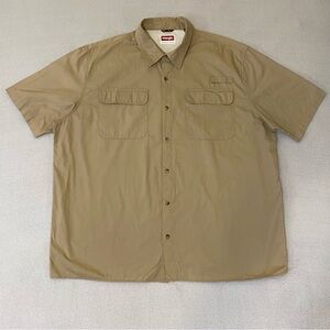 Wrangler Premium Quality Men's 2XL Short Sleeve Fishing Hiking Outdoors Shirt